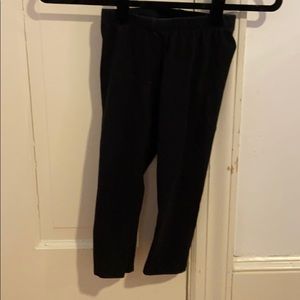 Girls black capris